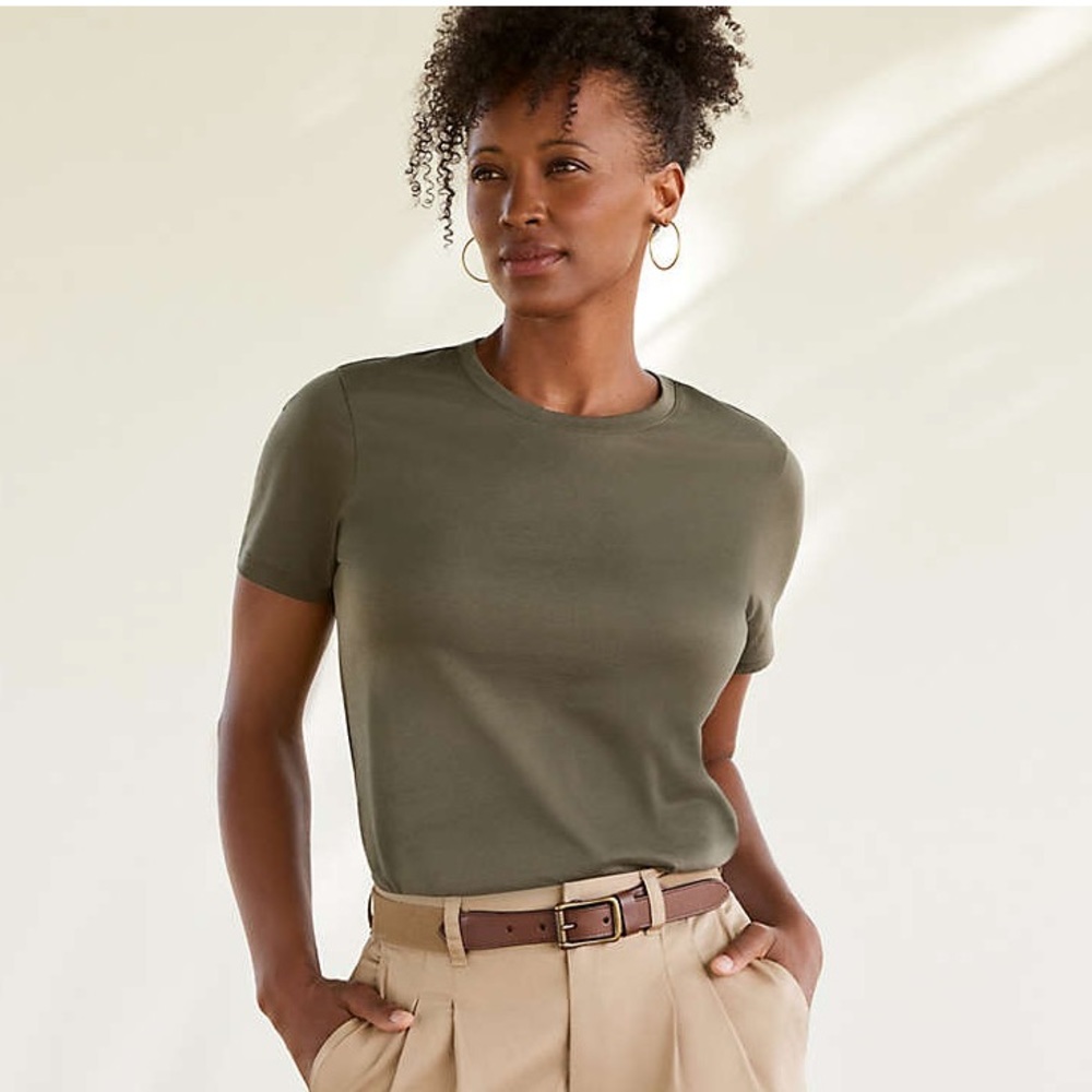 Lands’ End Short Sleeve Crewneck T-Shirt